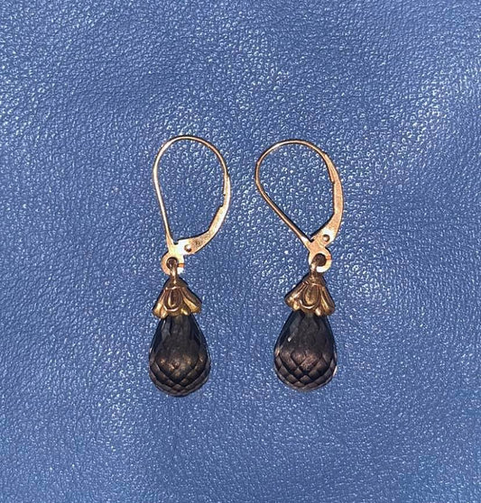 Victoria Collection - Smokey Quartz 14k Rose Gold Drop Earrings