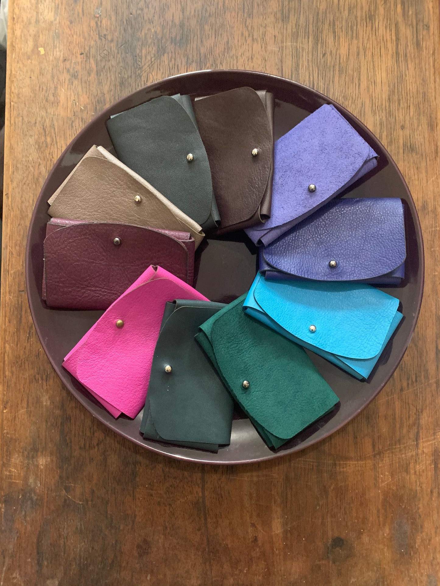 Laser Cut Upcycled Leather Wallets