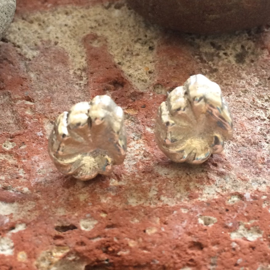 Silver Flower Studs