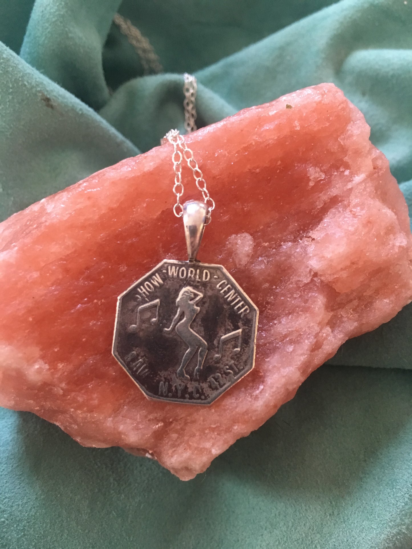 Sterling Silver Show World Center Pendant