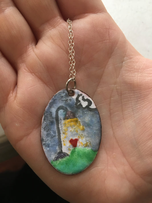 Lamp Post Enamel Pendant