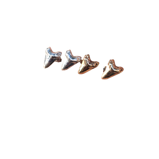 Armament Collection - Silver Shark Tooth Studs