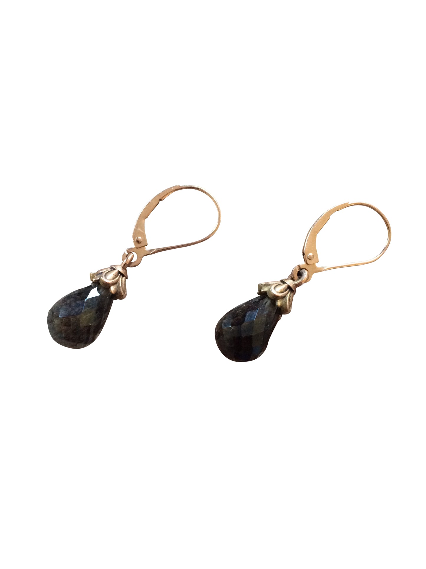 Victoria Collection - Smokey Quartz 14k Rose Gold Drop Earrings